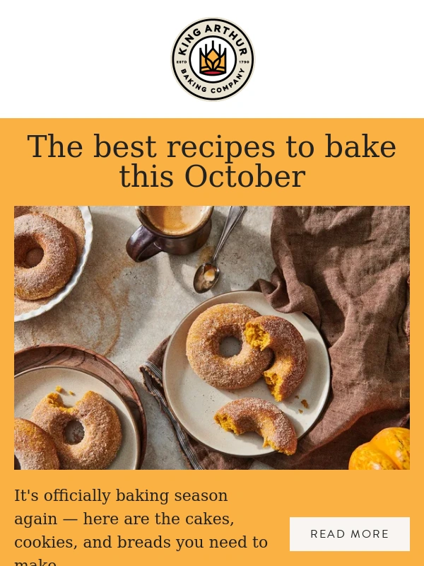 King Arthur Baking - What We're Baking This October