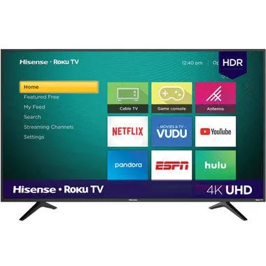 50" Hisense 4K UHD Roku Smart TV