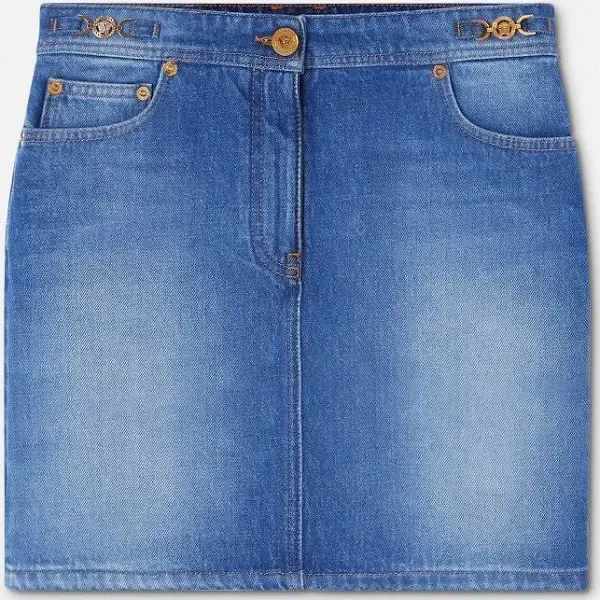 Versace Denim Mini Skirt