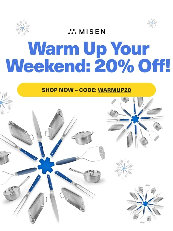 Misen - 20% Off Winter Warmup Sale Starts Now!