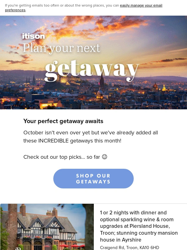 ITISON - Brand-New Getaways