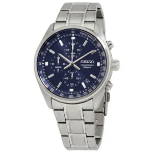 SEIKO SSB377 Chronograph Quartz Blue Dial Mens Watch