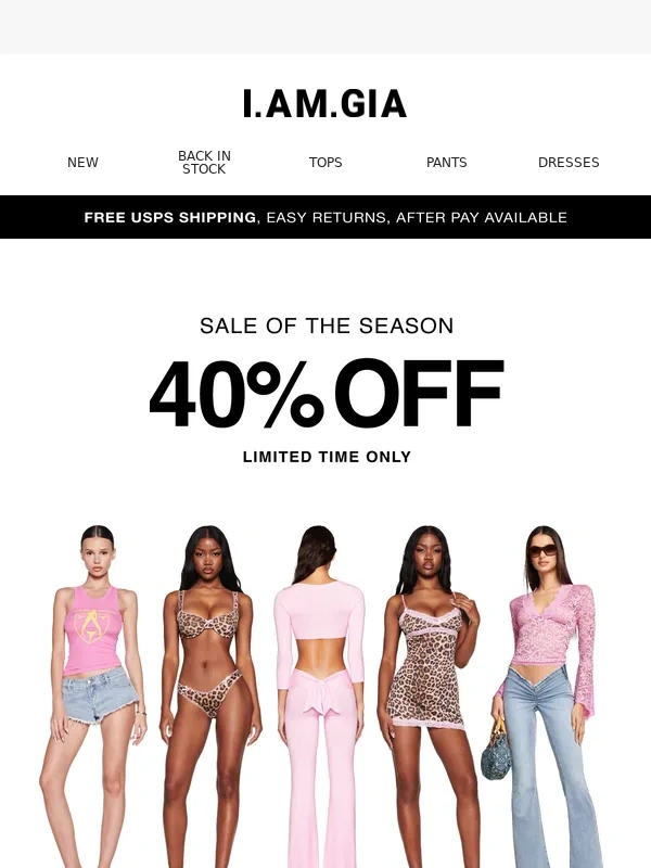 I AM GIA - 40% OFF | SALE OF THE SEASON