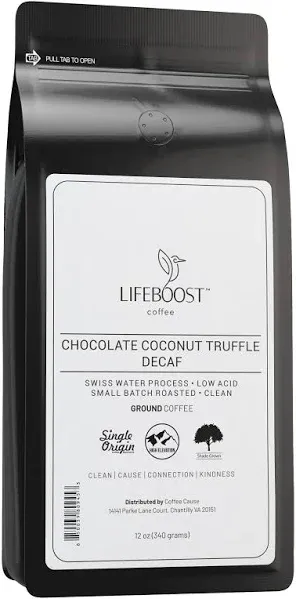1x Dark Chocolate Coconut Truffle Decaf