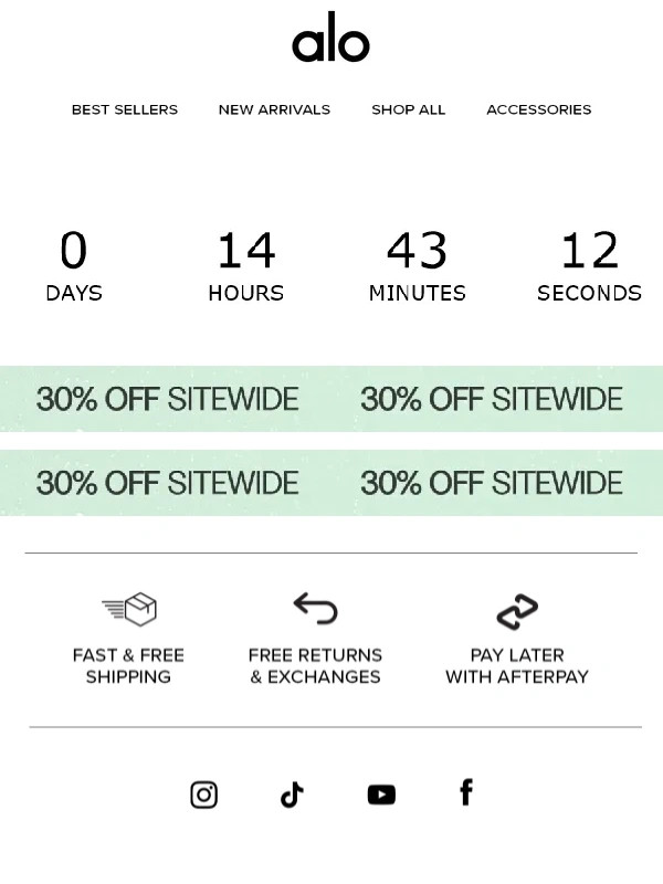Alo Yoga - FINAL HOURS: 30% OFF