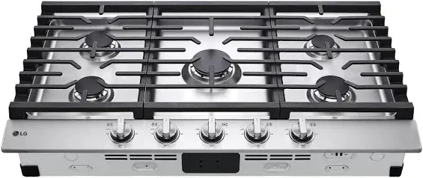 LG 36" Gas Cooktop with UltraHeat 20K BTU Burner