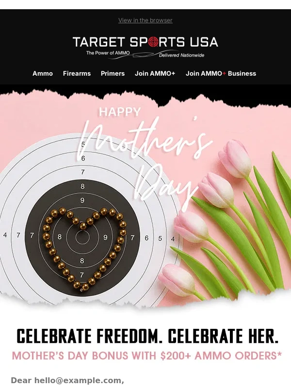 Target Sports USA - Celebrate Mom with Ammo & a Bonus Gift