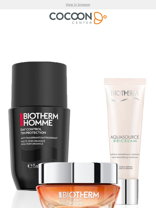 Cocooncenter - Take advantage of our Biotherm flash offer now!