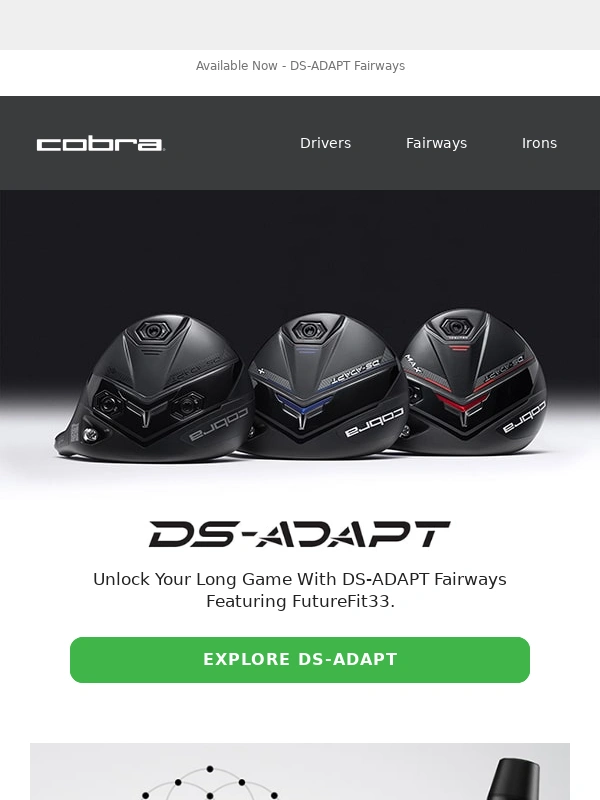 Cobra Golf - New DS-ADAPT Fairways | Dial-In Your Game