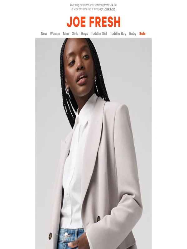 Joe Fresh - Suit Up! New Blazers are Here ?