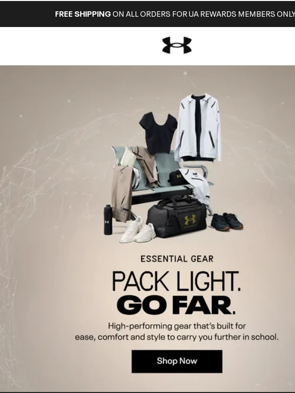 Under Armour - Pack It. Rock It. Sport It. ??️