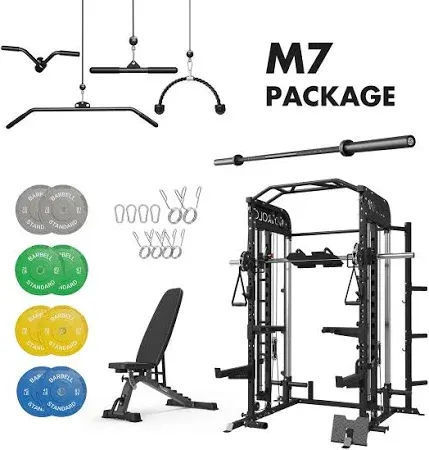 MIKOLO M7 Home Gym Package Black / Red