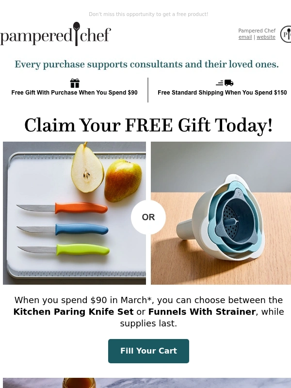 Pampered Chef - ⚠️ Final Call: Free Gift Offer Inside
