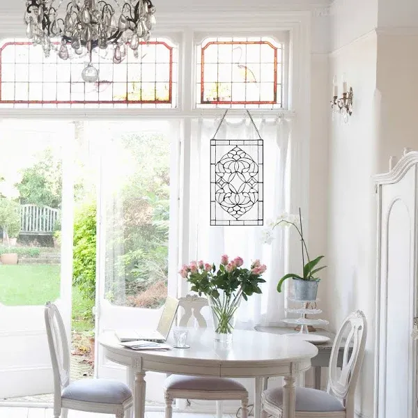 River of Goods Floral Glass Window Panel