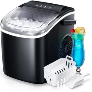 Portable Countertop Ice Maker with Handle