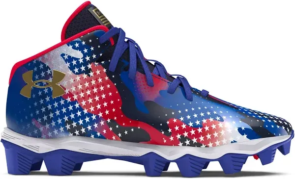 Boys' Under Armour Jr. Spotlight Franchise 4.0 Rm Usa Football Cleats