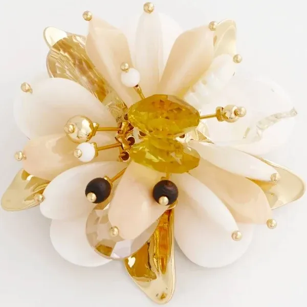 Chico's Women's Mixed Media Flower Brooch