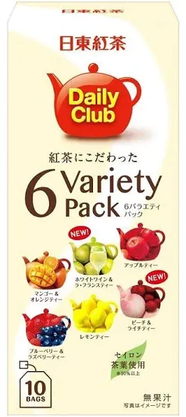 Nitto Black Tea Daily Club 6 Variety Pack