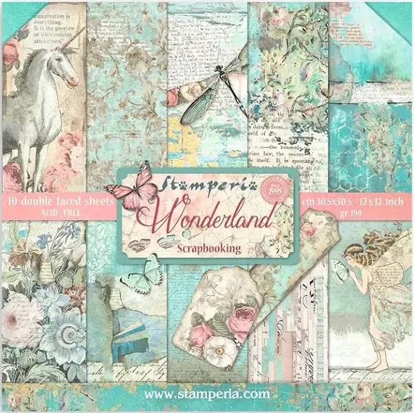 Stamperia Double-Sided Wonderland Paper Pad