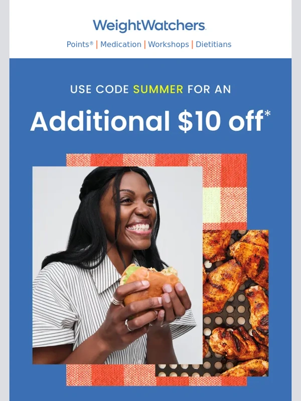 Weight Watchers - Memorial Day sale + bonus $10 off inside ?