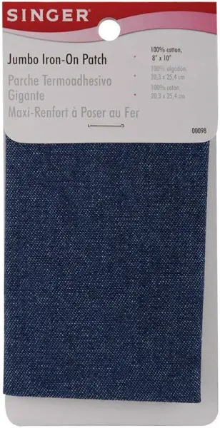 Singer Iron-On Jumbo Denim Patch