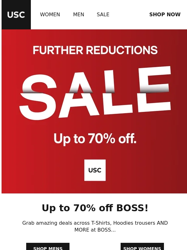 USC - Up to 70% off BOSS