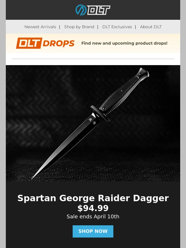 DLT Trading - New Arrivals from Spyderco,RGT,KME,Terrain 365,Kunwu,& a Spartan Sale!