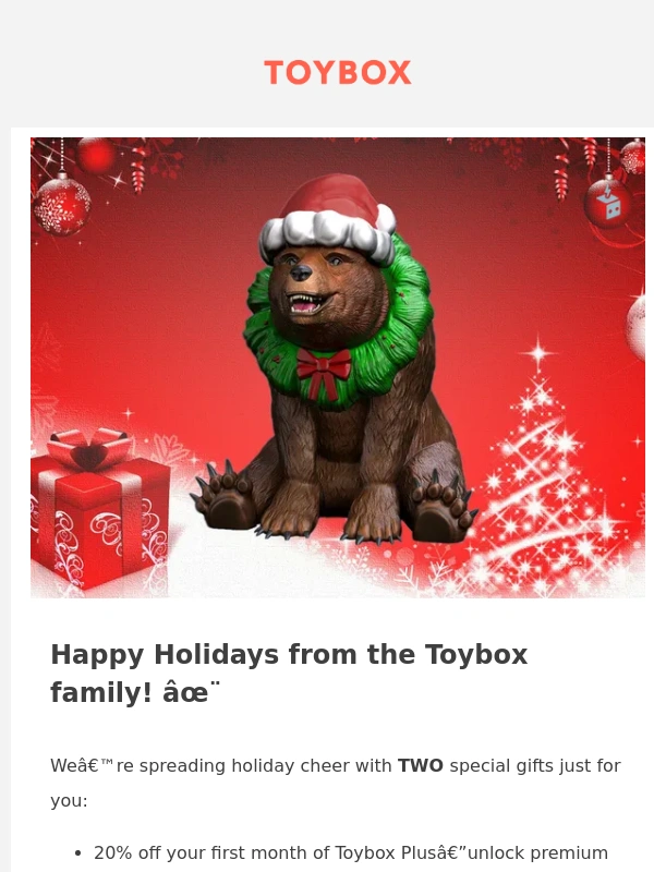 Toybox - ? Unwrap the Magic of Toybox Plus—20% Off Just for You!