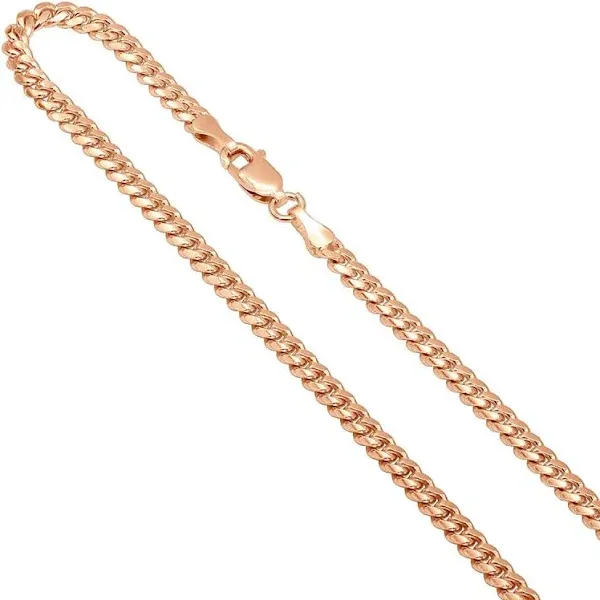 ItsHot Miami 14K Gold Cuban Link Curb Chain for Men 2.5mm 22-40in