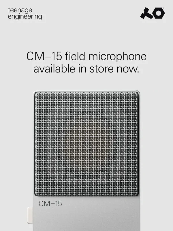 Teenage Engineering - CM–15 field microphone available now