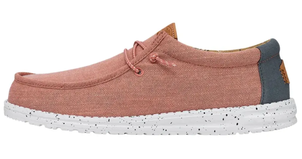 Hey Dude Wally Washed Canvas Red