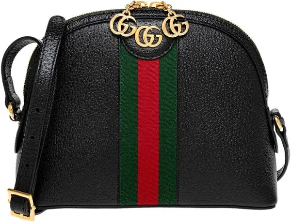 Gucci Ophidia Small Shoulder Bag - Black Multi/Gold