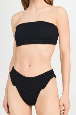 Hunza G Tracey Frill Bikini Set