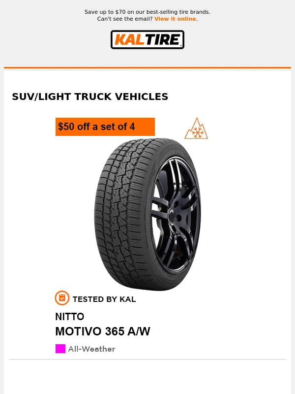 Kal Tire - ? Upgrade your ride with our spring sale