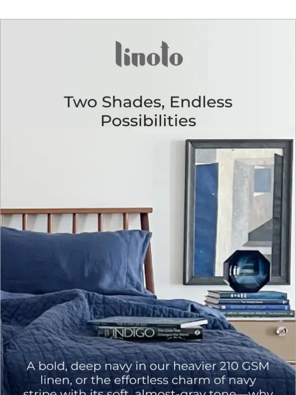 Linoto - The Navy & Navy Stripe Collection