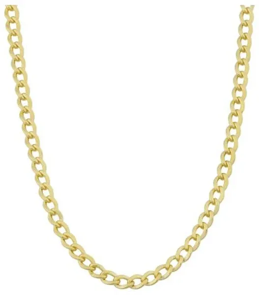 Bliss Diamond 14K Yellow Gold Filled Miami Cuban Curb Link Chain Necklace