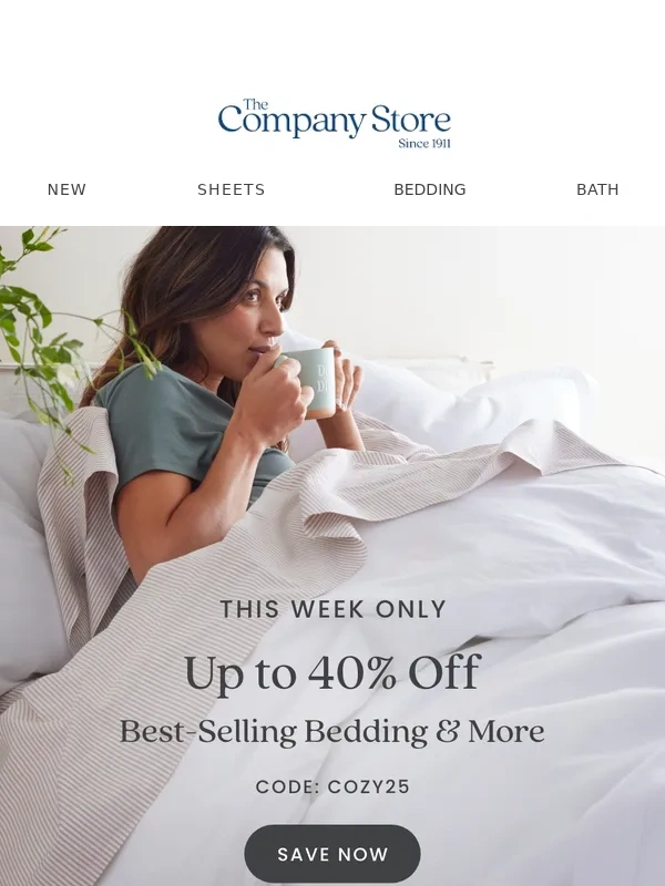 The Company Store - Your Top Picks Up to 40% Off