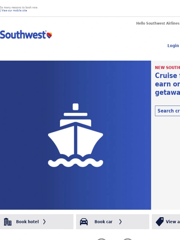 Southwest - Wanna get away,your way? We're flexible