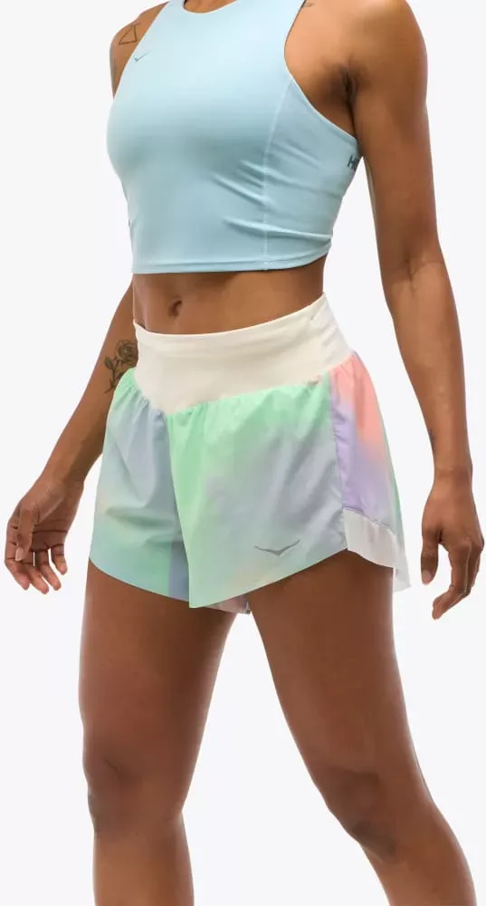 Hoka One HOKA Women's Glide 4" Short in Aster Flower Mist, Size Small