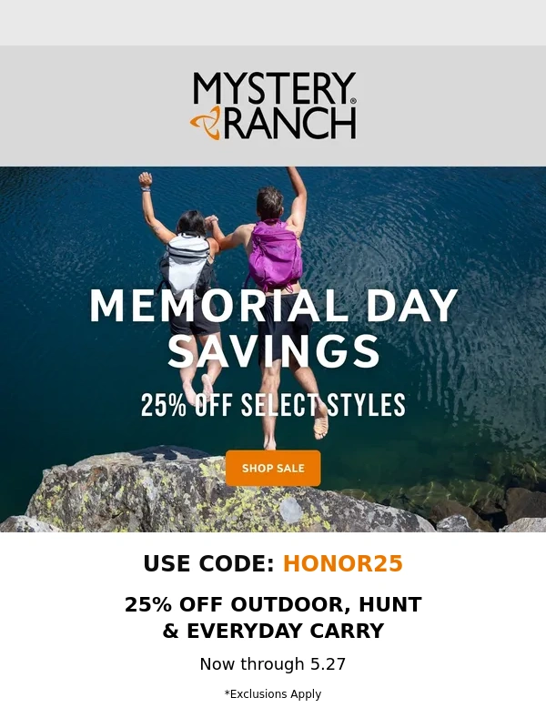 Mystery Ranch - 25% Off Outdoor,Hunt & Everyday Carry