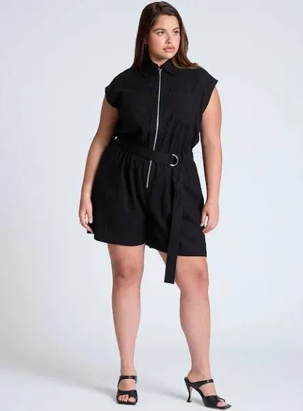 ELOQUII Women's Plus Size Dolman Romper