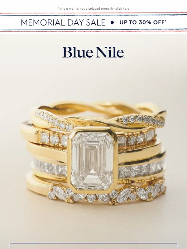 Blue Nile - Stack & Save: Memorial Day Sale