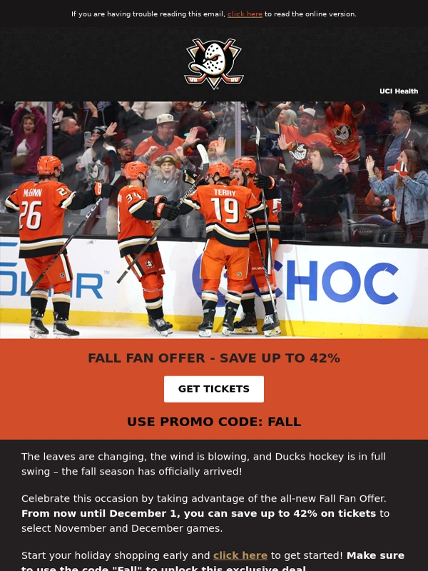 Ticket Master - Fall Fan Offer: Select Game Tickets Up To 42% Off