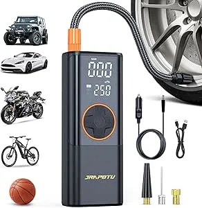 Jrapotu 150PSI Tire Inflator Portable Air Compressor