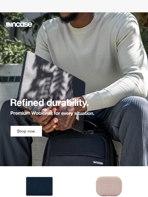 Incase - Weather repellent. Tear resistant