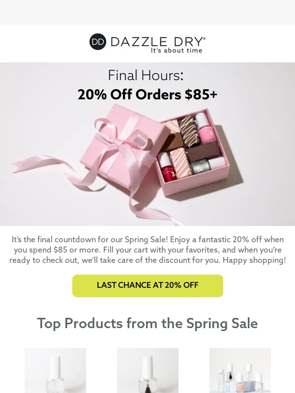 Dazzle Dry - Last Chance! Save 20% Today!