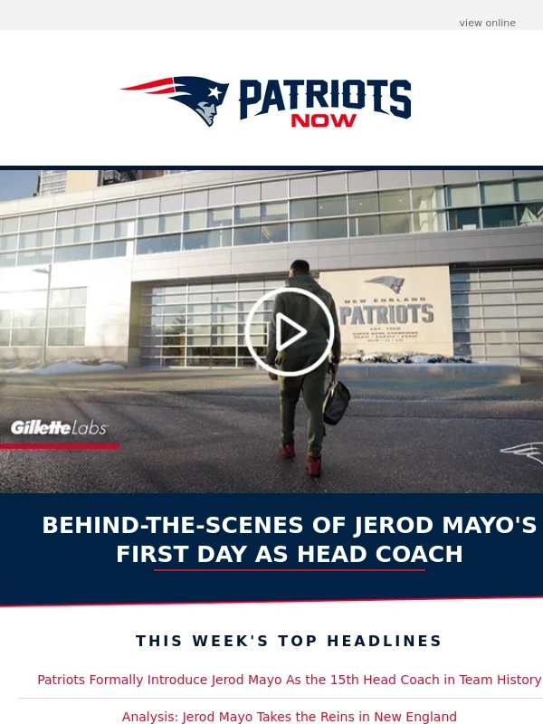 Patriots - Behind the Scenes of Mayo's First Day