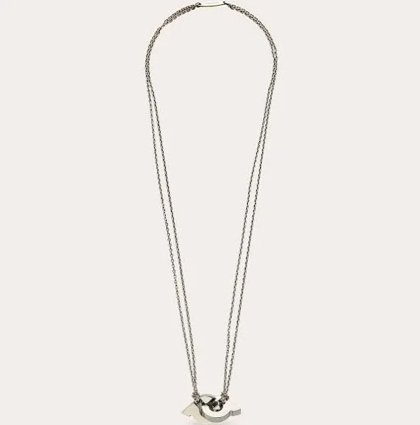 Ferragamo Men's Gancini Pendant Necklace