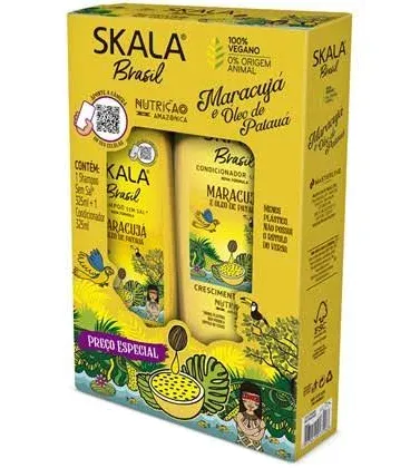 Brasil Expert Passion Fruit and Pataua Oil Shampoo & Conditioner Kit