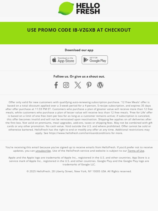 Hello Fresh - 12 FREE MEALS | Don’t Miss This ? Deal